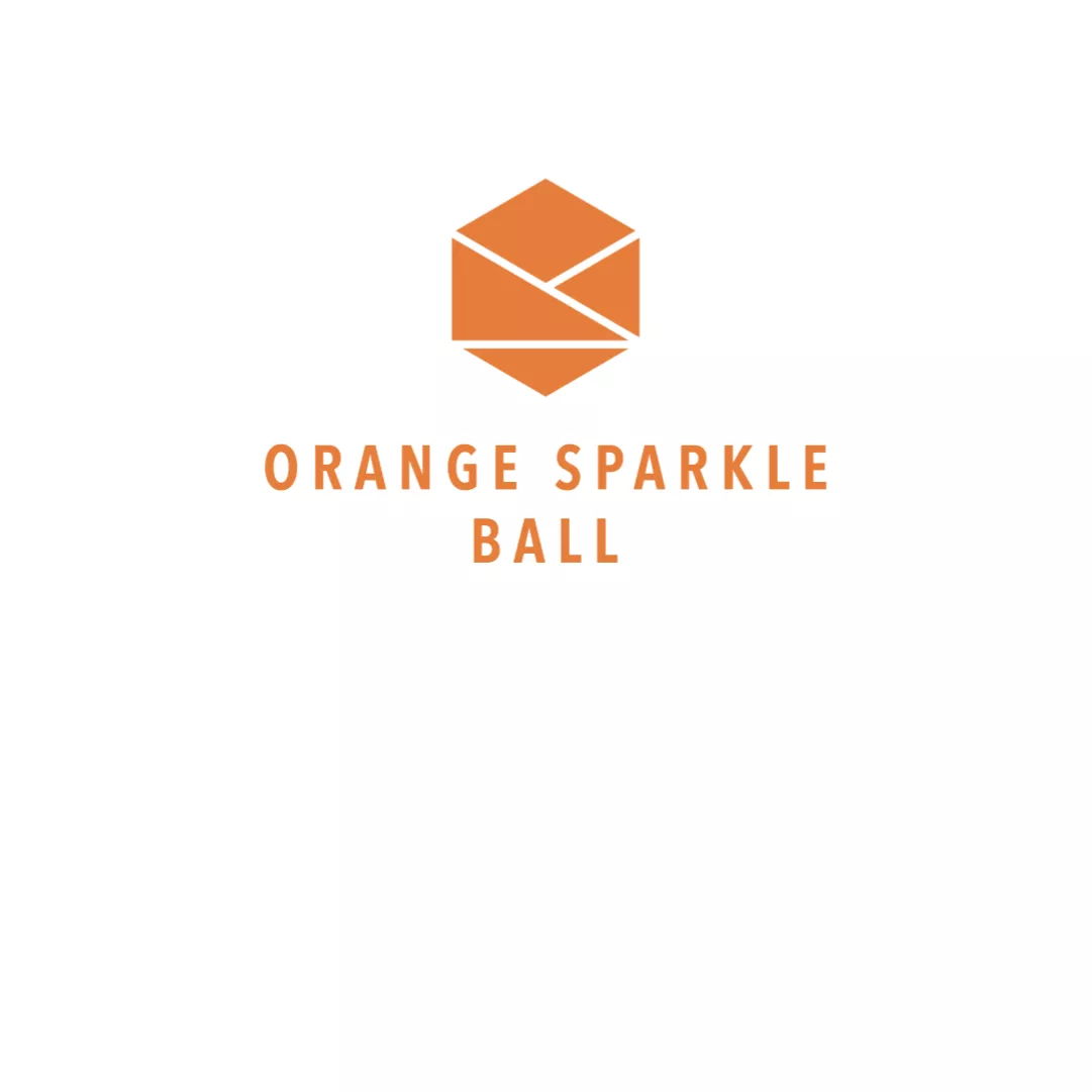 Orange Sparkle Ball logo